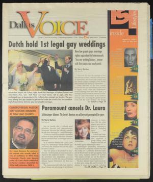 Dallas Voice (Dallas, Tex.), Vol. 17, No. 49, Ed. 1 Friday, April 6, 2001