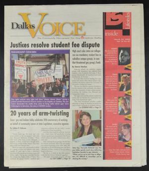 Dallas Voice (Dallas, Tex.), Vol. 16, No. 47, Ed. 1 Friday, March 24, 2000
