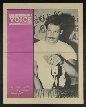 Dallas Voice (Dallas, Tex.), Vol. 3, No. 8, Ed. 1 Friday, June 27, 1986