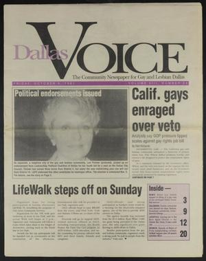 Dallas Voice (Dallas, Tex.), Vol. 8, No. 24, Ed. 1 Friday, October 4, 1991