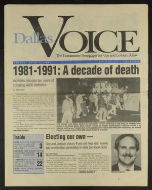 Dallas Voice (Dallas, Tex.), Vol. 8, No. 6, Ed. 1 Friday, June 7, 1991
