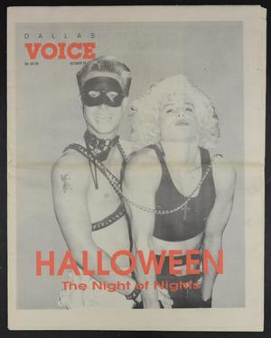 Dallas Voice (Dallas, Tex.), Vol. 7, No. 26, Ed. 1 Friday, October 26, 1990