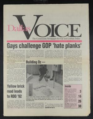 Dallas Voice (Dallas, Tex.), Vol. 9, No. 8, Ed. 1 Friday, June 19, 1992