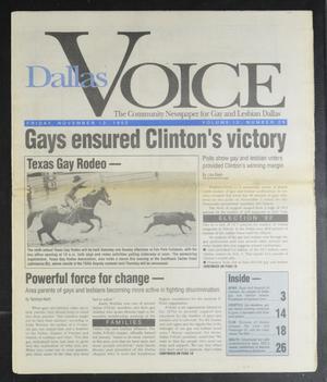 Dallas Voice (Dallas, Tex.), Vol. 9, No. 29, Ed. 1 Friday, November 13, 1992