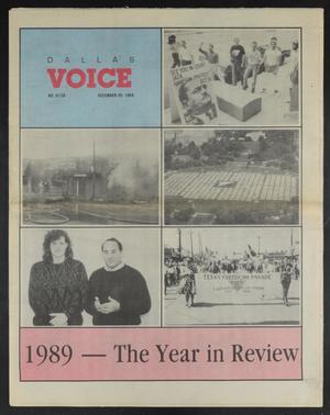 Dallas Voice (Dallas, Tex.), Vol. 6, No. 35, Ed. 1 Friday, December 29, 1989