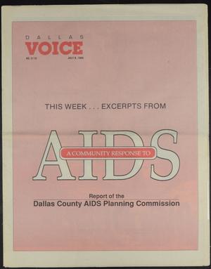 Dallas Voice (Dallas, Tex.), Vol. 5, No. 10, Ed. 1 Friday, July 8, 1988