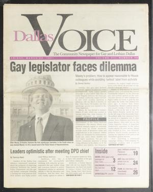 Dallas Voice (Dallas, Tex.), Vol. 7, No. 48, Ed. 1 Friday, March 29, 1991