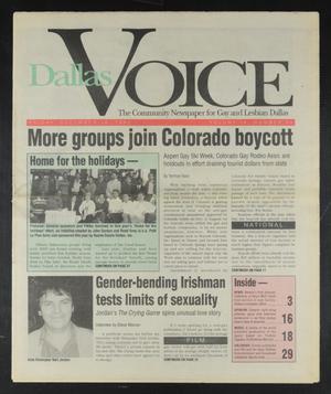 Dallas Voice (Dallas, Tex.), Vol. 9, No. 34, Ed. 1 Friday, December 18, 1992