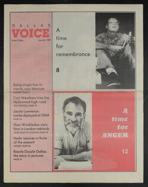 Dallas Voice (Dallas, Tex.), Vol. 4, No. 8, Ed. 1 Friday, June 26, 1987