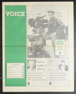 Dallas Voice (Dallas, Tex.), Vol. 3, No. 38, Ed. 1 Friday, January 23, 1987