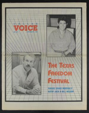 Dallas Voice (Dallas, Tex.), Vol. 6, No. 21, Ed. 1 Friday, September 22, 1989