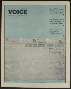 Dallas Voice (Dallas, Tex.), Vol. 4, No. 34, Ed. 1 Friday, December 25, 1987
