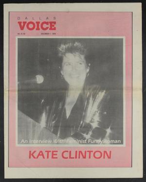 Dallas Voice (Dallas, Tex.), Vol. 6, No. 30, Ed. 1 Friday, December 1, 1989