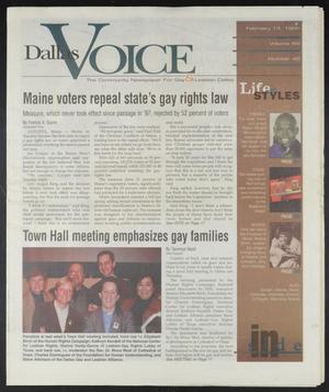 Dallas Voice (Dallas, Tex.), Vol. 14, No. 42, Ed. 1 Friday, February 13, 1998