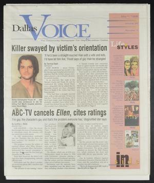 Dallas Voice (Dallas, Tex.), Vol. 15, No. 1, Ed. 1 Friday, May 1, 1998