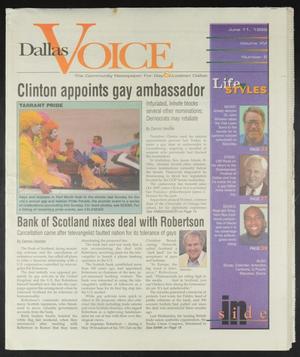 Primary view of object titled 'Dallas Voice (Dallas, Tex.), Vol. 16, No. 6, Ed. 1 Friday, June 11, 1999'.