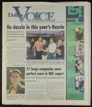 Dallas Voice (Dallas, Tex.), Vol. 20, No. 18, Ed. 1 Friday, August 29, 2003