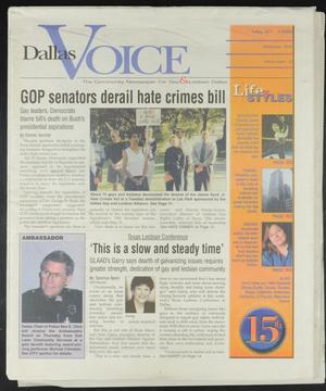 Primary view of object titled 'Dallas Voice (Dallas, Tex.), Vol. 16, No. 3, Ed. 1 Friday, May 21, 1999'.