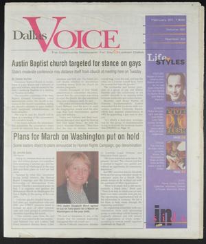 Dallas Voice (Dallas, Tex.), Vol. 14, No. 43, Ed. 1 Friday, February 20, 1998