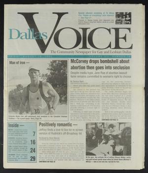 Dallas Voice (Dallas, Tex.), Vol. 12, No. 16, Ed. 1 Friday, August 18, 1995