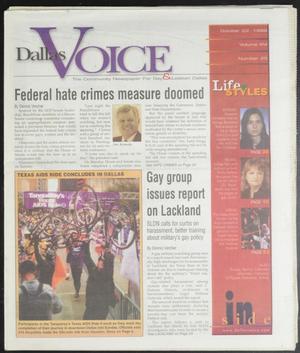 Dallas Voice (Dallas, Tex.), Vol. 16, No. 25, Ed. 1 Friday, October 22, 1999