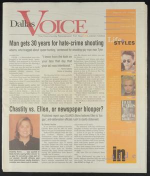Dallas Voice (Dallas, Tex.), Vol. 14, No. 46, Ed. 1 Friday, March 13, 1998