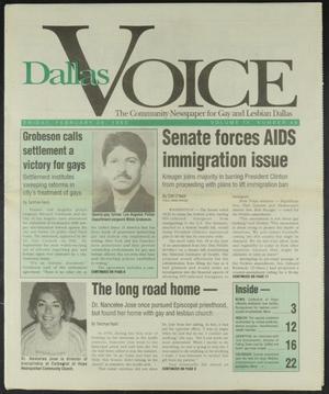 Dallas Voice (Dallas, Tex.), Vol. 9, No. 44, Ed. 1 Friday, February 26, 1993