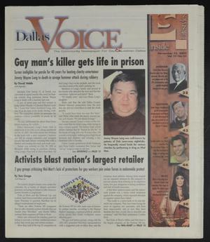 Dallas Voice (Dallas, Tex.), Vol. 19, No. 30, Ed. 1 Friday, November 22, 2002