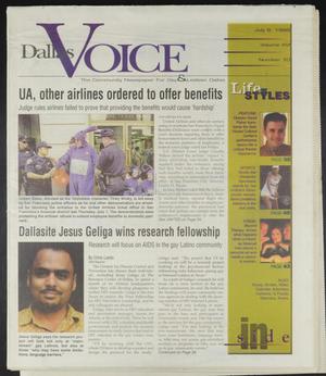 Primary view of object titled 'Dallas Voice (Dallas, Tex.), Vol. 16, No. 10, Ed. 1 Friday, July 9, 1999'.