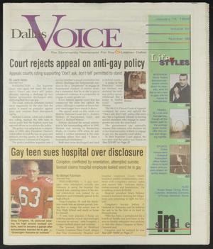 Dallas Voice (Dallas, Tex.), Vol. 15, No. 38, Ed. 1 Friday, January 15, 1999