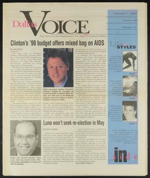 Dallas Voice (Dallas, Tex.), Vol. 13, No. 41, Ed. 1 Friday, February 7, 1997