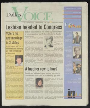 Dallas Voice (Dallas, Tex.), Vol. 15, No. 28, Ed. 1 Friday, November 6, 1998