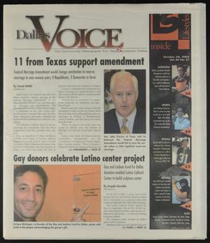 Dallas Voice (Dallas, Tex.), Vol. 20, No. 27, Ed. 1 Friday, October 24, 2003