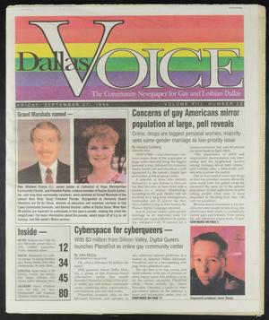 Dallas Voice (Dallas, Tex.), Vol. 13, No. 22, Ed. 1 Friday, September 27, 1996