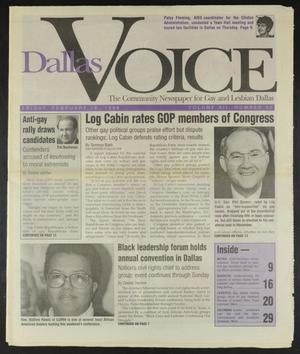 Dallas Voice (Dallas, Tex.), Vol. 12, No. 42, Ed. 1 Friday, February 16, 1996