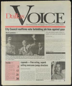 Dallas Voice (Dallas, Tex.), Vol. 11, No. 37, Ed. 1 Friday, January 27, 1995