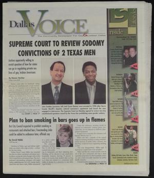 Dallas Voice (Dallas, Tex.), Vol. 19, No. 32, Ed. 1 Friday, December 6, 2002