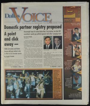 Primary view of object titled 'Dallas Voice (Dallas, Tex.), Vol. 19, No. 45, Ed. 1 Friday, March 7, 2003'.