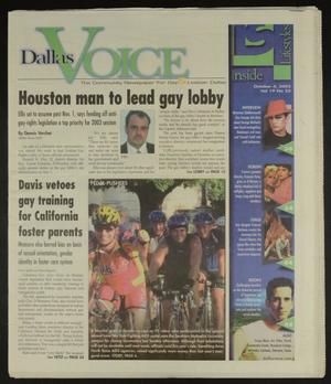 Dallas Voice (Dallas, Tex.), Vol. 19, No. 22, Ed. 1 Friday, October 4, 2002