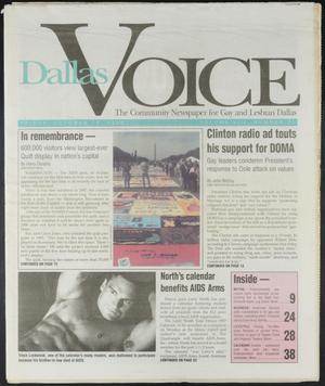 Dallas Voice (Dallas, Tex.), Vol. 13, No. 25, Ed. 1 Friday, October 18, 1996