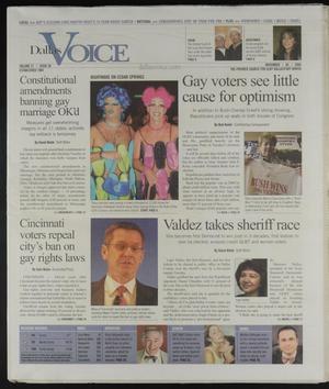 Dallas Voice (Dallas, Tex.), Vol. 21, No. 26, Ed. 1 Friday, November 5, 2004