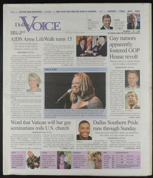 Dallas Voice (Dallas, Tex.), Vol. 22, No. 20, Ed. 1 Friday, September 30, 2005