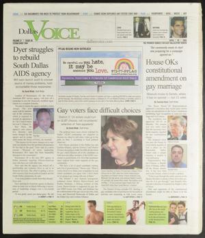 Dallas Voice (Dallas, Tex.), Vol. 21, No. 49, Ed. 1 Friday, April 29, 2005