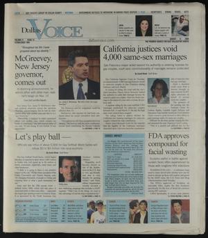 Dallas Voice (Dallas, Tex.), Vol. 21, No. 14, Ed. 1 Friday, August 13, 2004