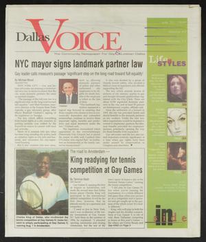 Dallas Voice (Dallas, Tex.), Vol. 15, No. 11, Ed. 1 Friday, July 10, 1998